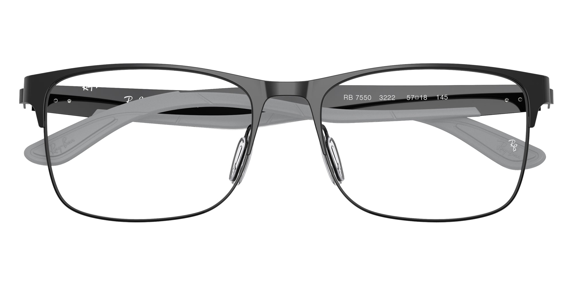 RAY-BAN EYEGLASSES - RB7550 3222 57 - Black