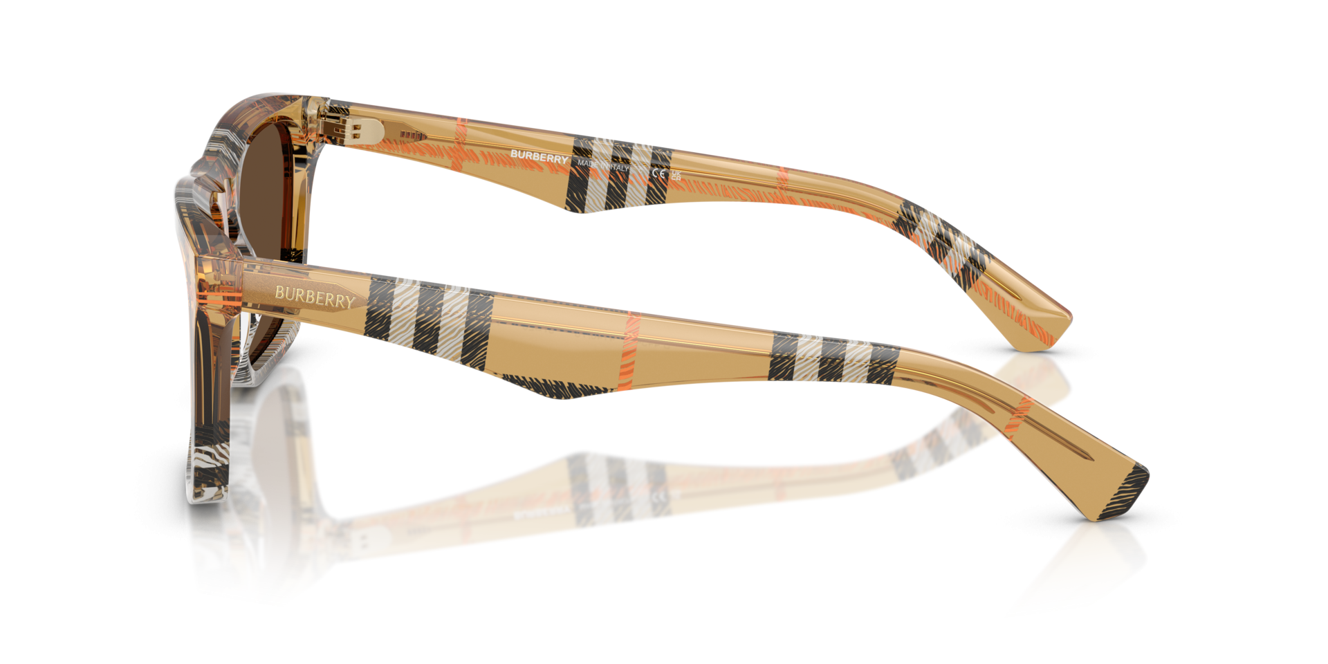 نظارات شمسية بربري - BE4434 414673 57 - رملي منقوش