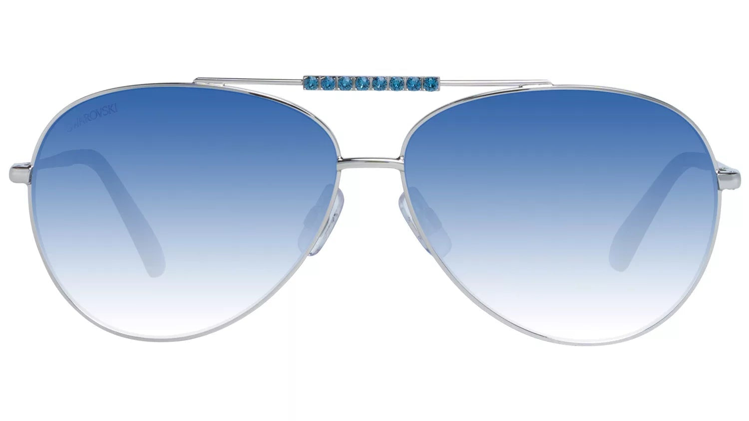 SWAROVSKI SUNGLASSES - SK0308 16W 60 SHINY PALLADIUM GRADIENT BLUE