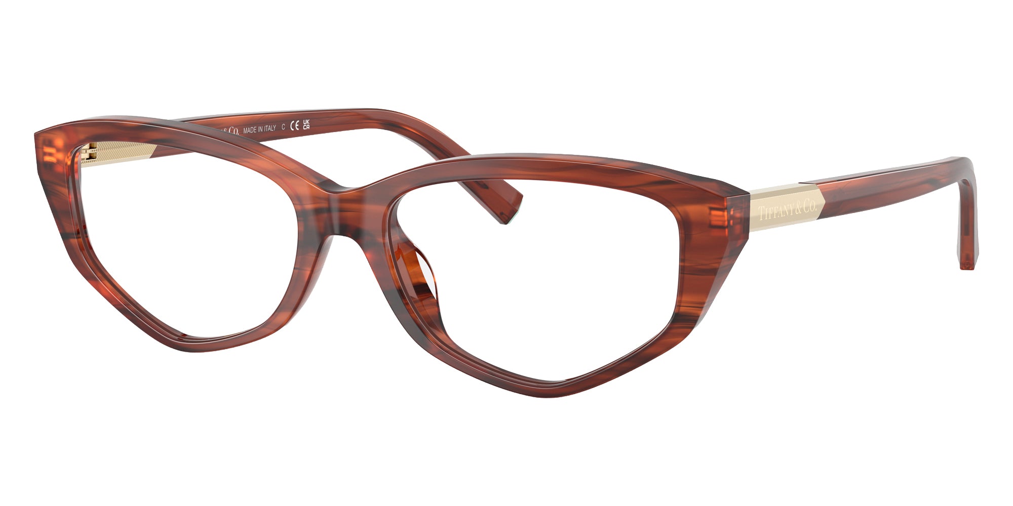 TIFFANY EYEGLASSES - TF2276 8440 52 - Ruby Striped Havana