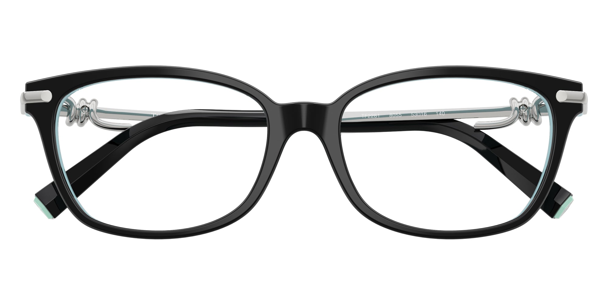 ITIFFANY EYEGLASSES - TF2281 8055 51 - Black on Tiffany Blue