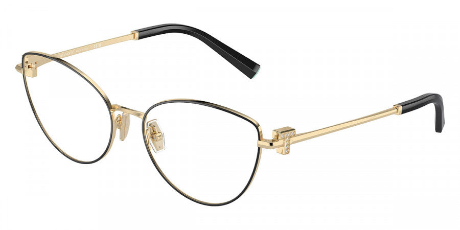 TIFFANY EYEGLASSES - TF1159B 6164 54 - Black on Pale Gold