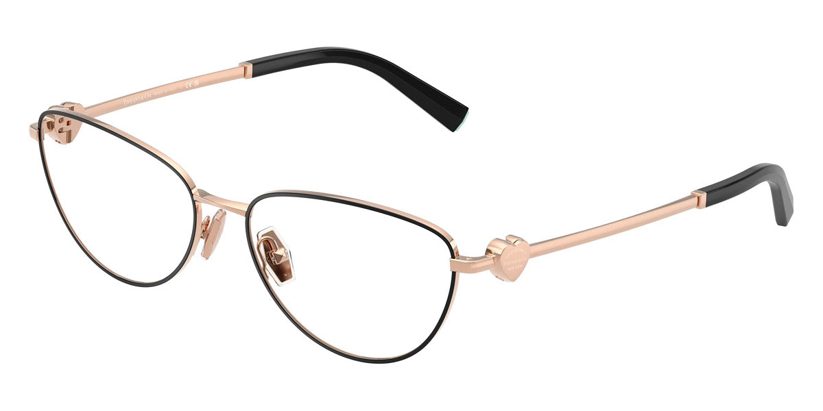TIFFANY EYEGLASSES - TF1164B 6105 54 - Black on Rose Gold