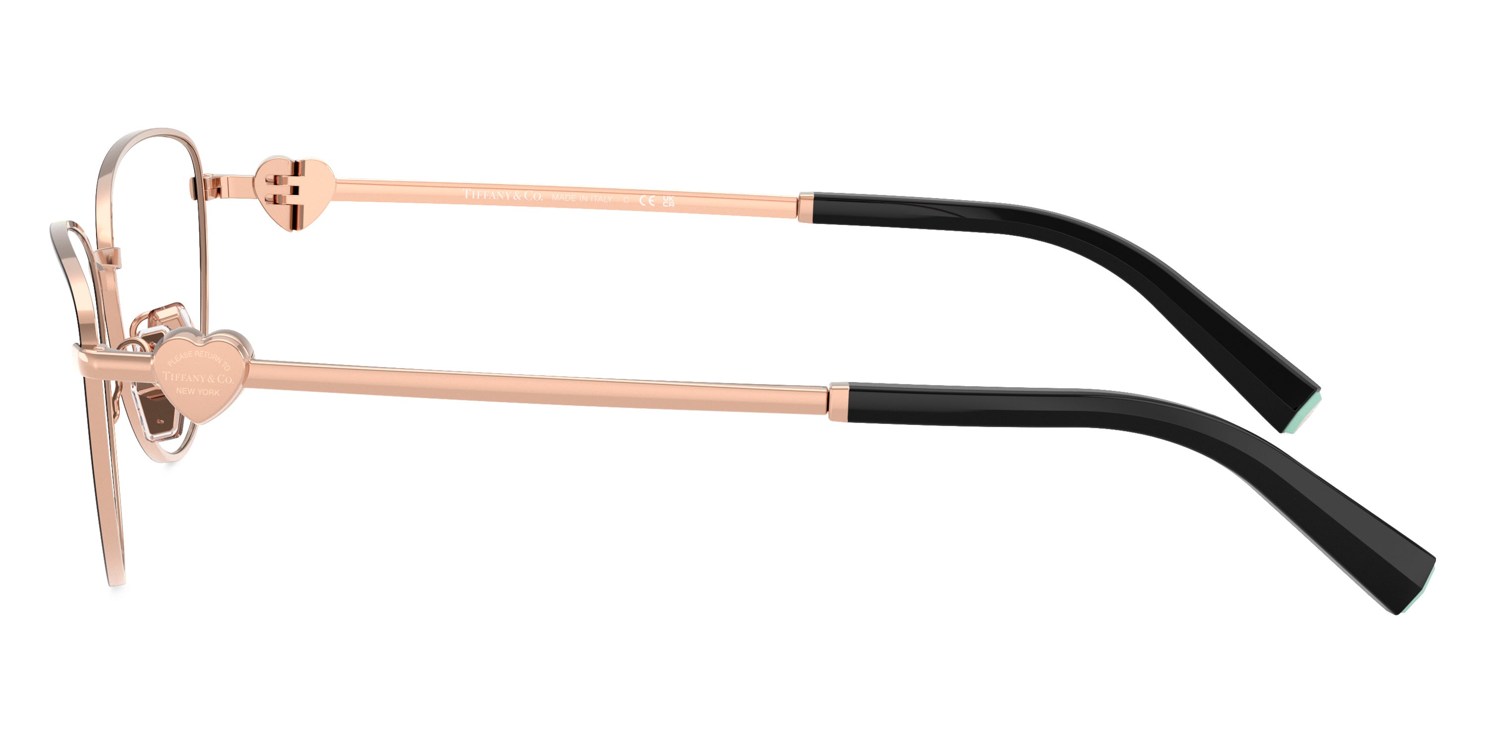 TIFFANY EYEGLASSES - TF1164B 6105 54 - Black on Rose Gold