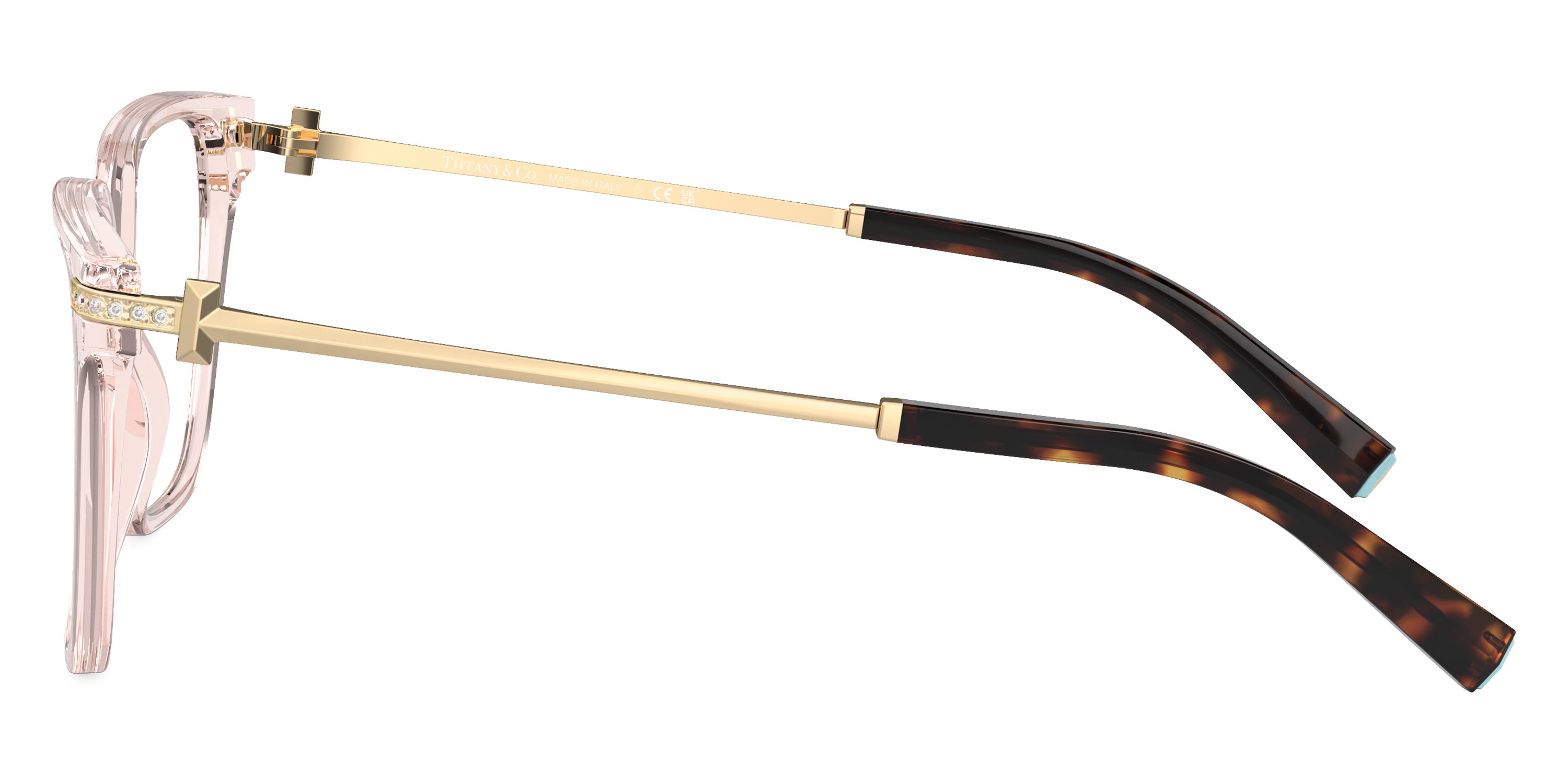 TIFFANY EYEGLASSES - TF2234B 8278 54 - Crystal Nude/Pale Gold