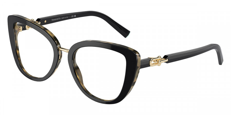 TIFFANY EYEGLASSES - TF2242 8256 52 - Black on Yellow Havana
