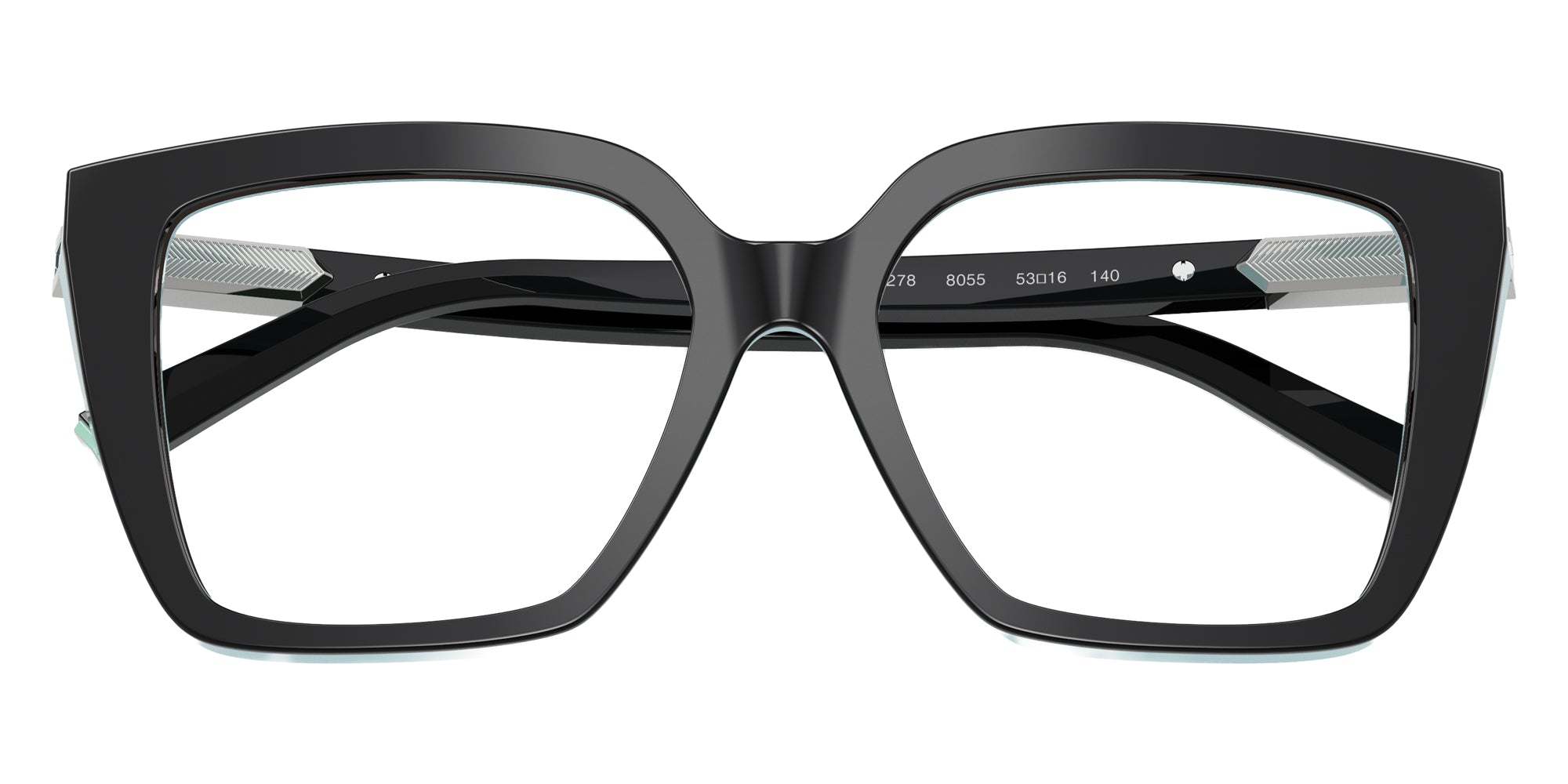 TIFFANY EYEGLASSES - TF2278 8055 51 - Black on Tiffany Blue