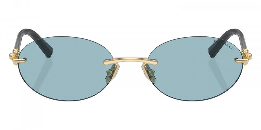 TIFFANY SUNGLASSES - TF3104D 602180 56 - Pale Gold/Black