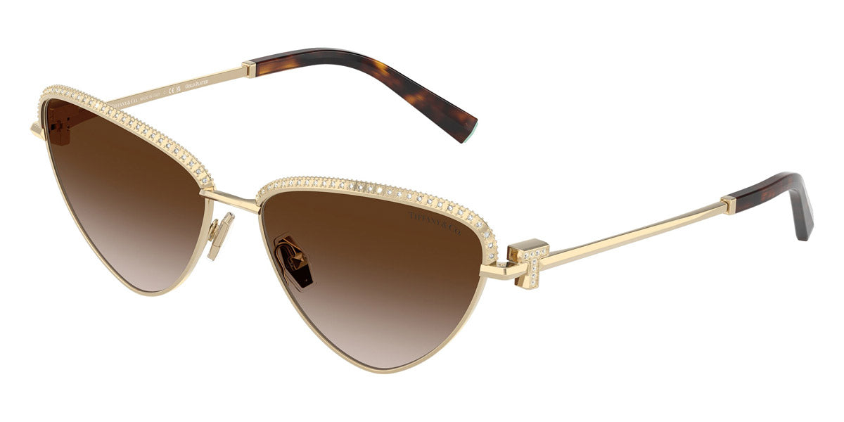 TIFFANY SUNGLASSES - TF3107KB 62123B 59 - Pale Gold Plated