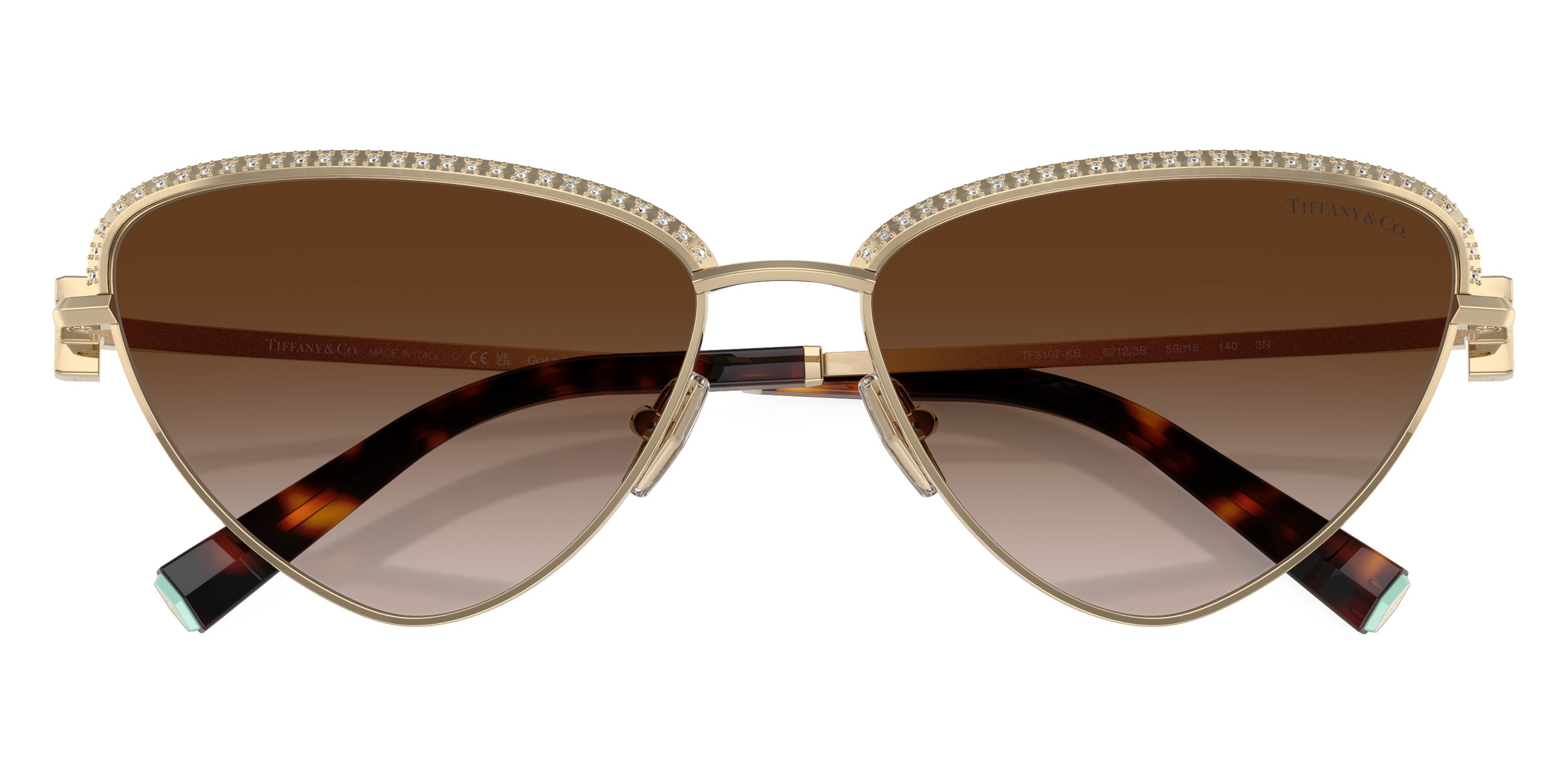 TIFFANY SUNGLASSES - TF3107KB 62123B 59 - Pale Gold Plated