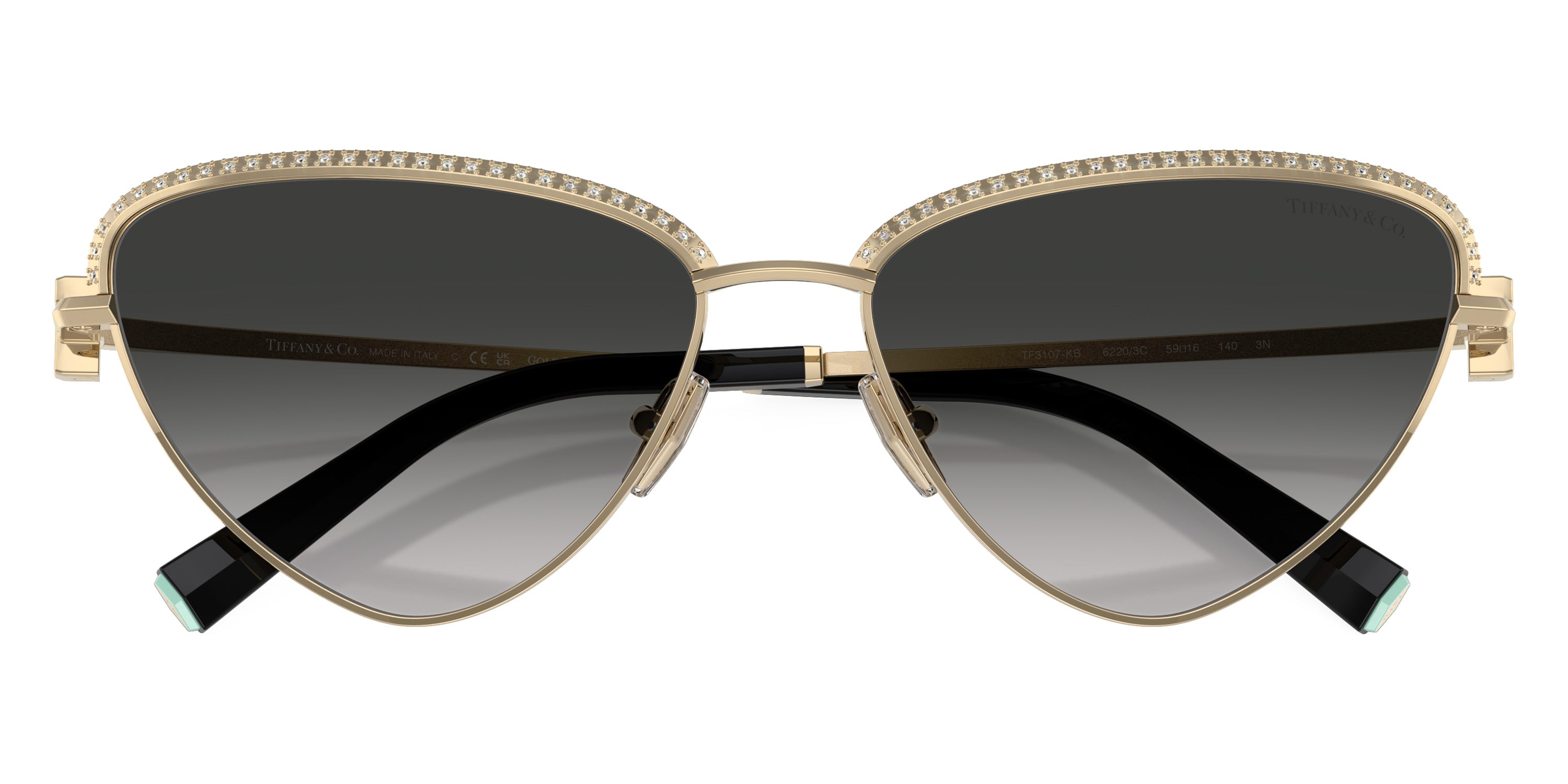 TIFFANY SUNGLASSES - TF3107KB 62203C 59 - Pale Gold Plated