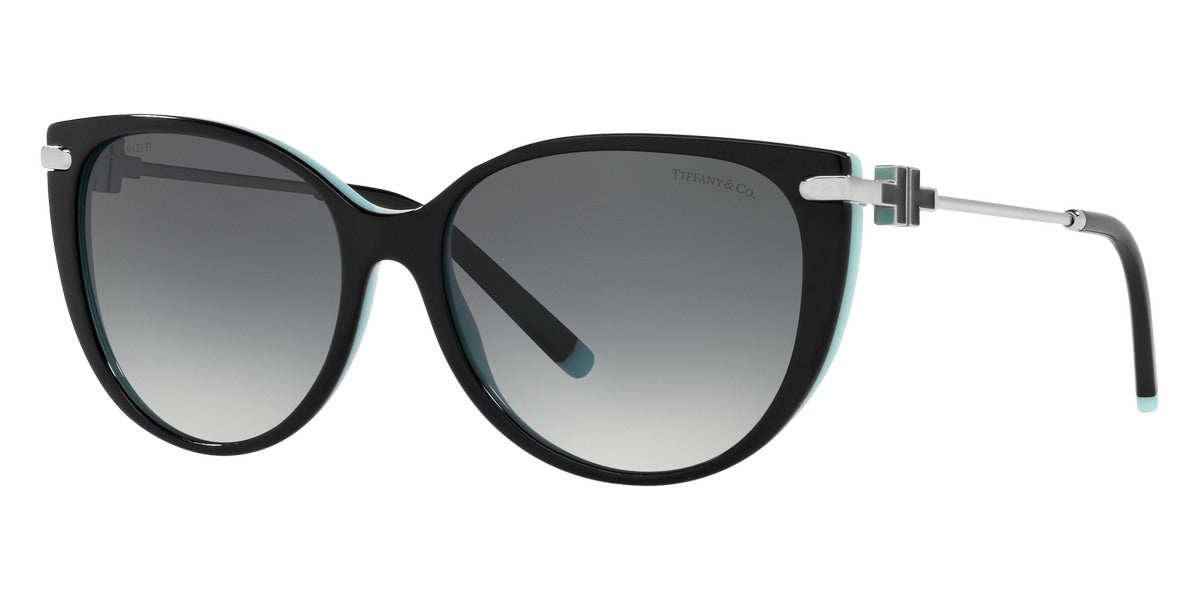 TIFFANY SUNGLASSES - TF4178 8055T3 57 - Black On Tiffany Blue