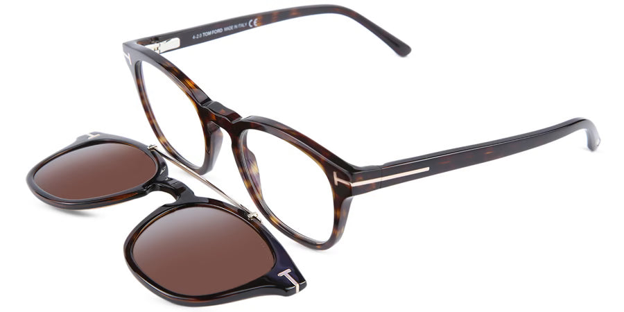 TOM FORD CLIP-ON EYEGLASSES - 5532 B52E 49