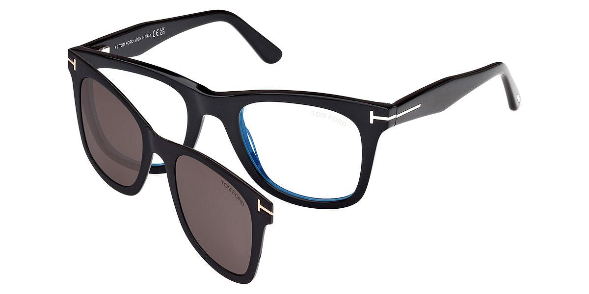 TOM FORD CLIP-ON EYEGLASSES FT5970-B 001 50