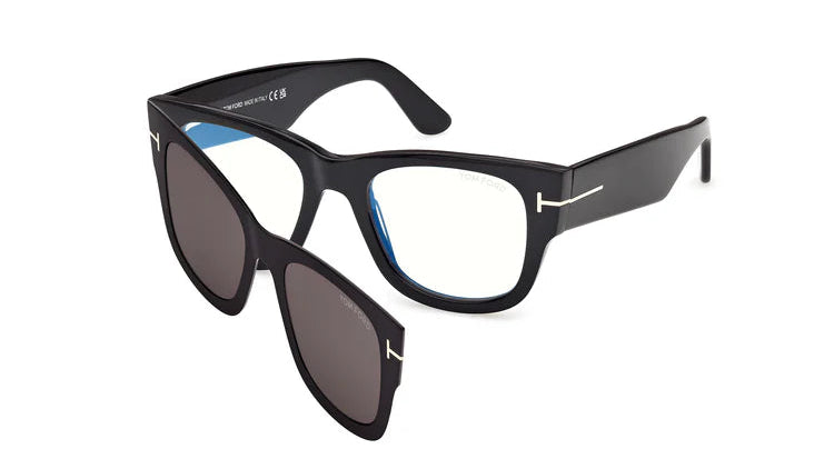 TOM FORD CLIP-ON EYEGLASSES - FT6099-B 001 51