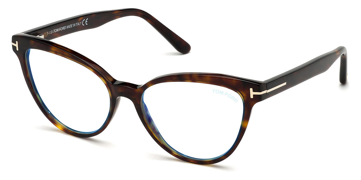 TOM FORD EYEGLASSES - FT5639-B 052 54 - Shiny Classic Dark Havana