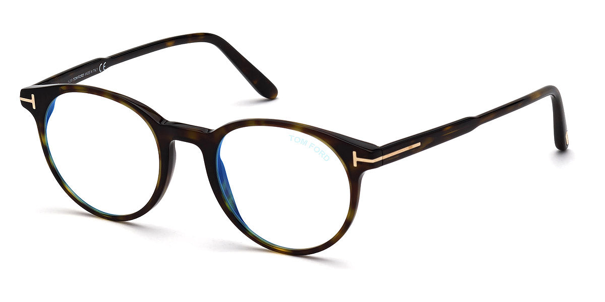 TOM FORD EYEGLASSES - FT5695-B 052 49 - Shiny Classic Dark Havana