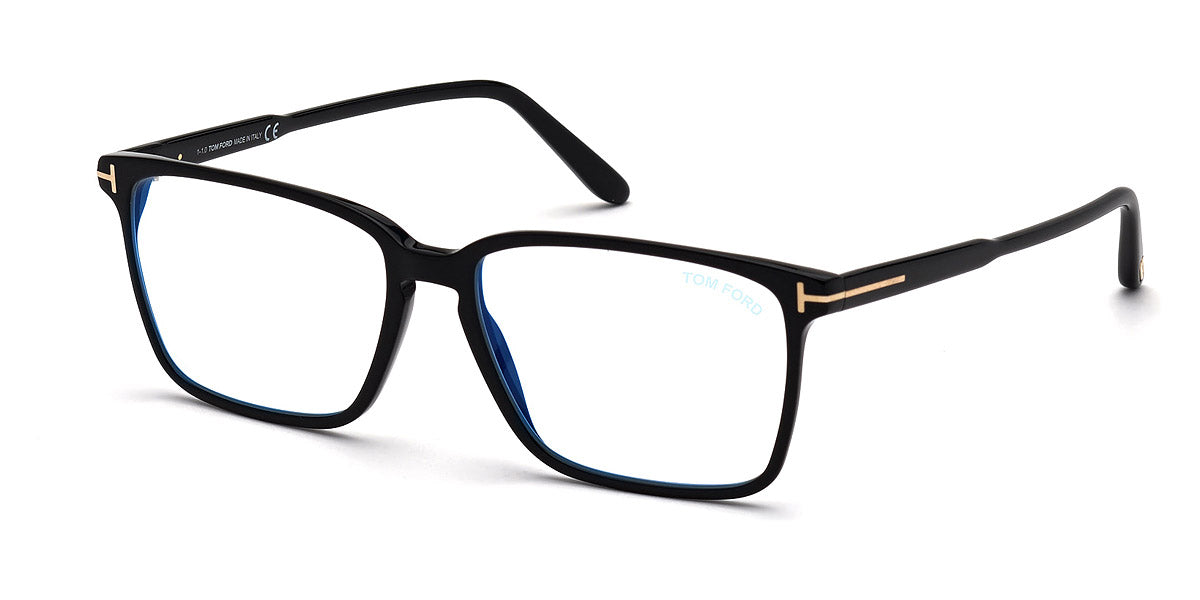 TOM FORD EYEGLASSES - FT5696-B 001 54 - Shiny Black