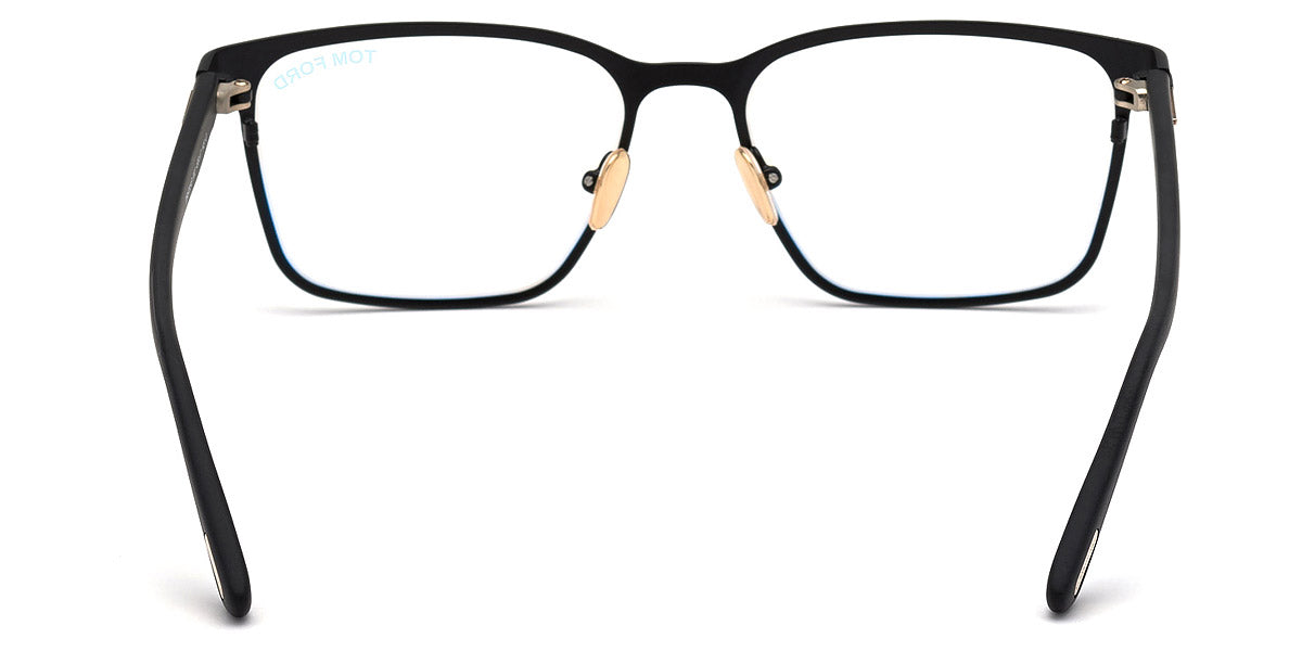 TOM FORD EYEGLASSES - FT5733-B 002 53 - Matte Black/Shiny Rose Gold/T Logo