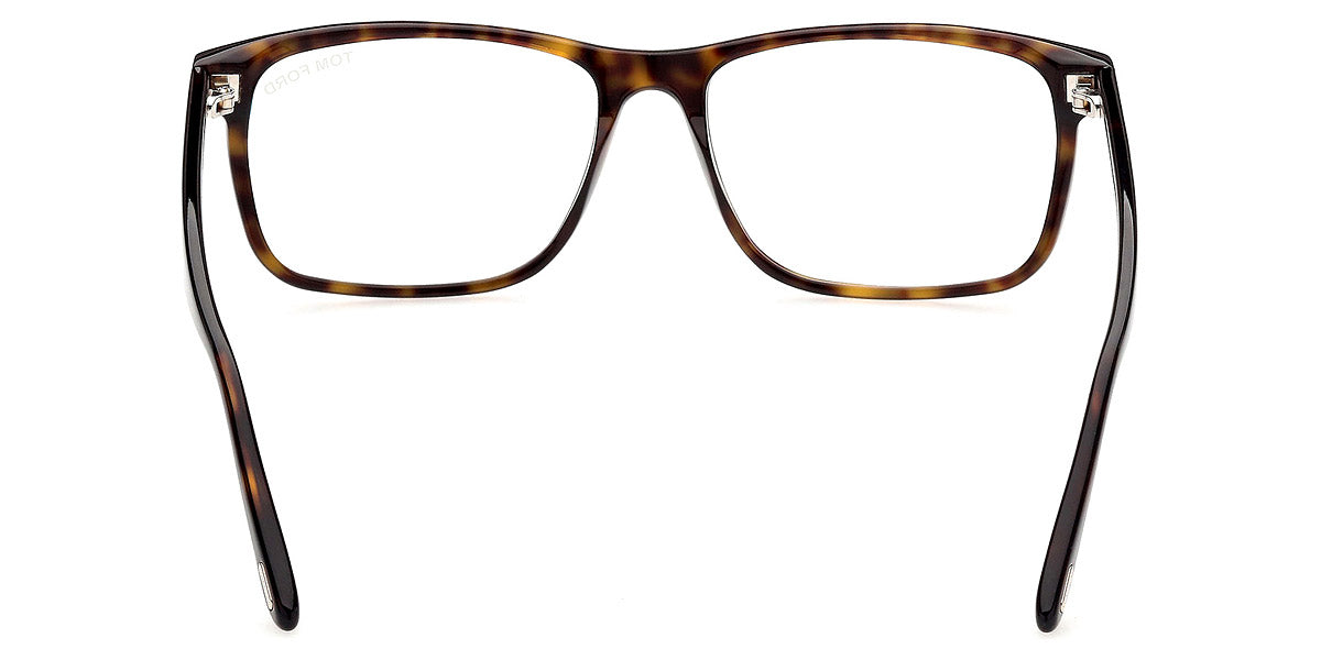 TOM FORD EYEGLASSES - FT5752-B 052 53 - Shiny Classic Dark Havana/T Logo
