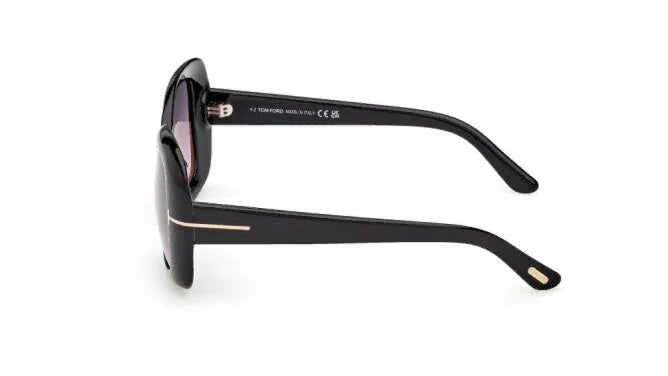 TOM FORD SANDRA SUNGLASSES - FT1348 01B 52