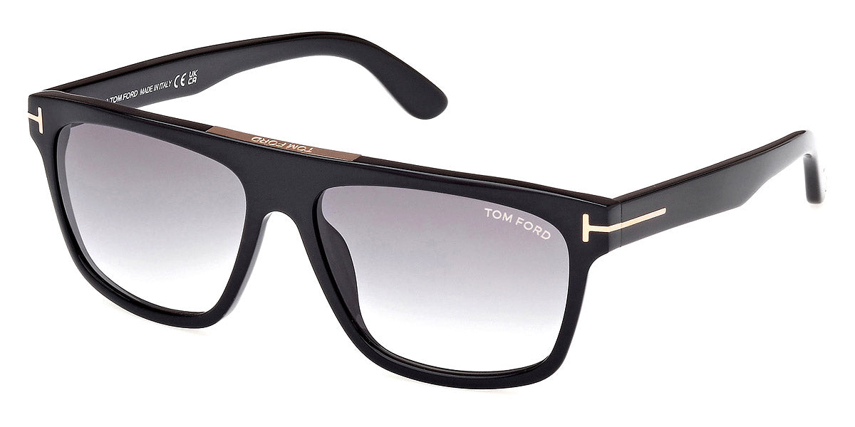 TOM FORD SUNGLASSES CECILIO - FT0628 02 01B 57 - Shiny Black