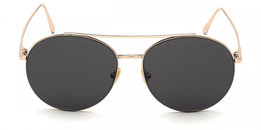 TOM FORD SUNGLASSES CLEO - FT0757 28A 59 - Shiny Rose Gold