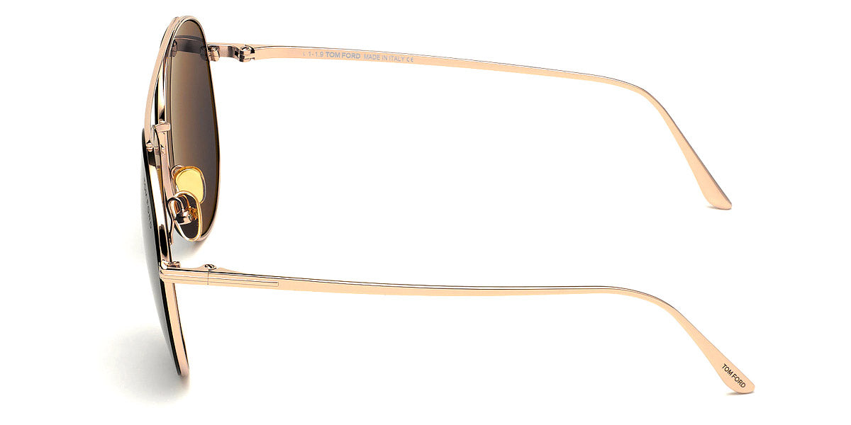 TOM FORD SUNGLASSES CLEO - FT0757 28A 59 - Shiny Rose Gold