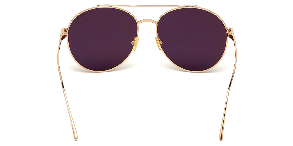 TOM FORD SUNGLASSES CLEO - FT0757 28A 59 - Shiny Rose Gold