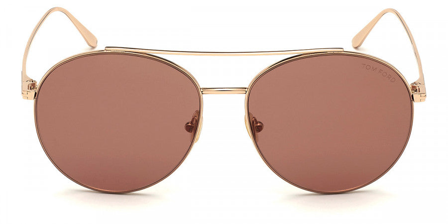 TOM FORD SUNGLASSES CLEO - FT0757 28Y 59 - Shiny Rose Gold