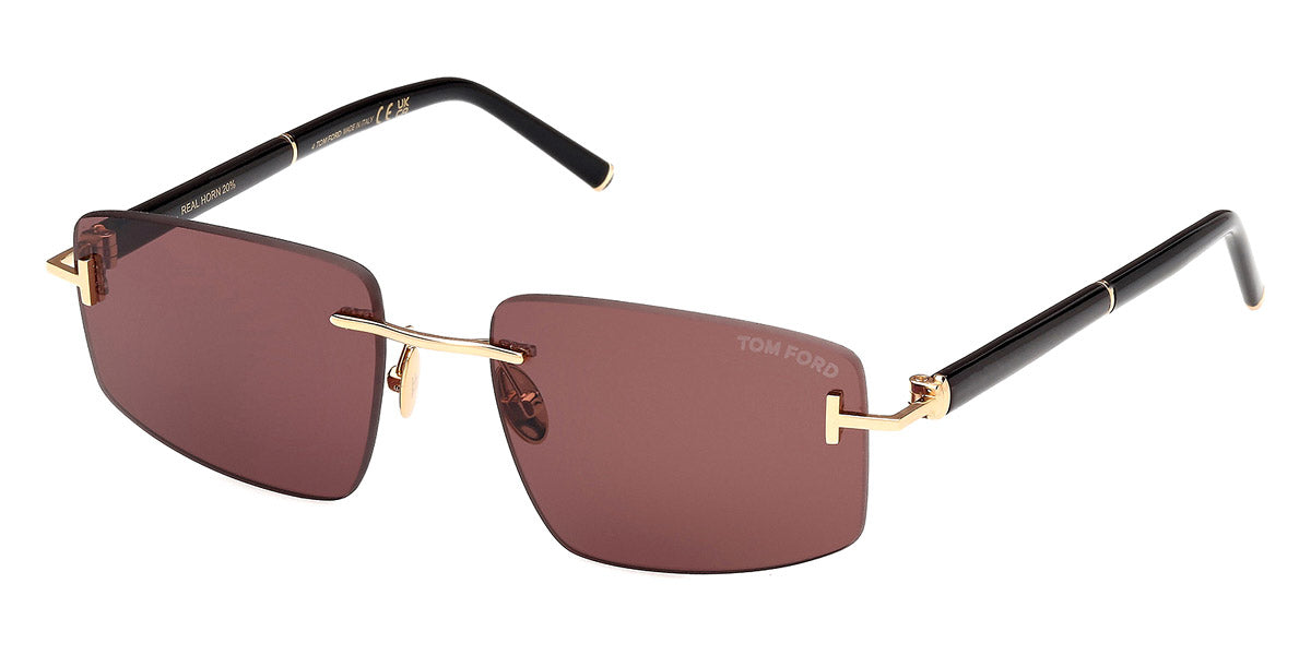 TOM FORD SUNGLASSES - FT1126-P 30E 56 - Shiny Deep Gold display picture 1