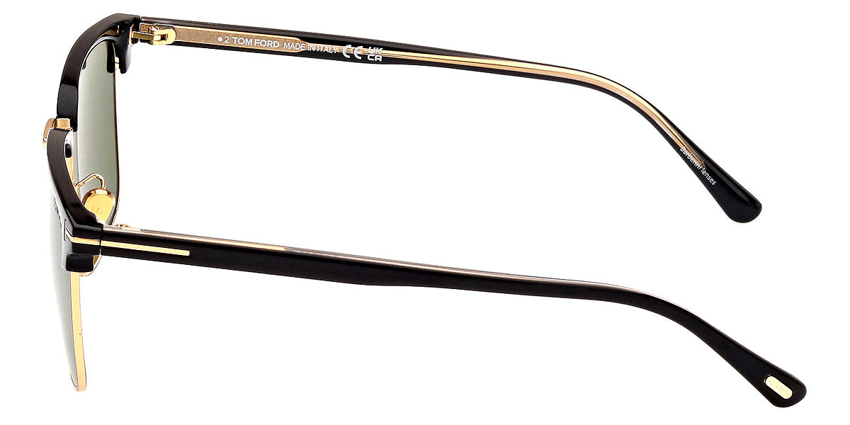 TOM FORD SUNGLASSES HUDSON - FT0997-H 02 01N 55 - Shiny Yellow Gold/T Logo