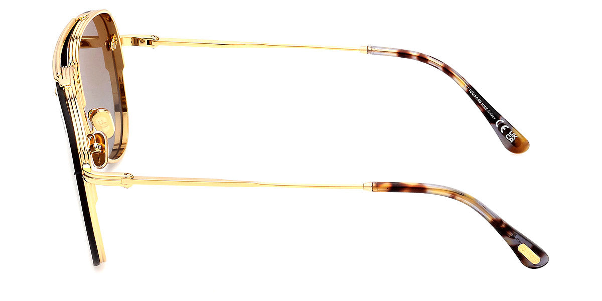 TOM FORD SUNGLASSES LEON - FT1071 30F 62 - Shiny Deep Gold