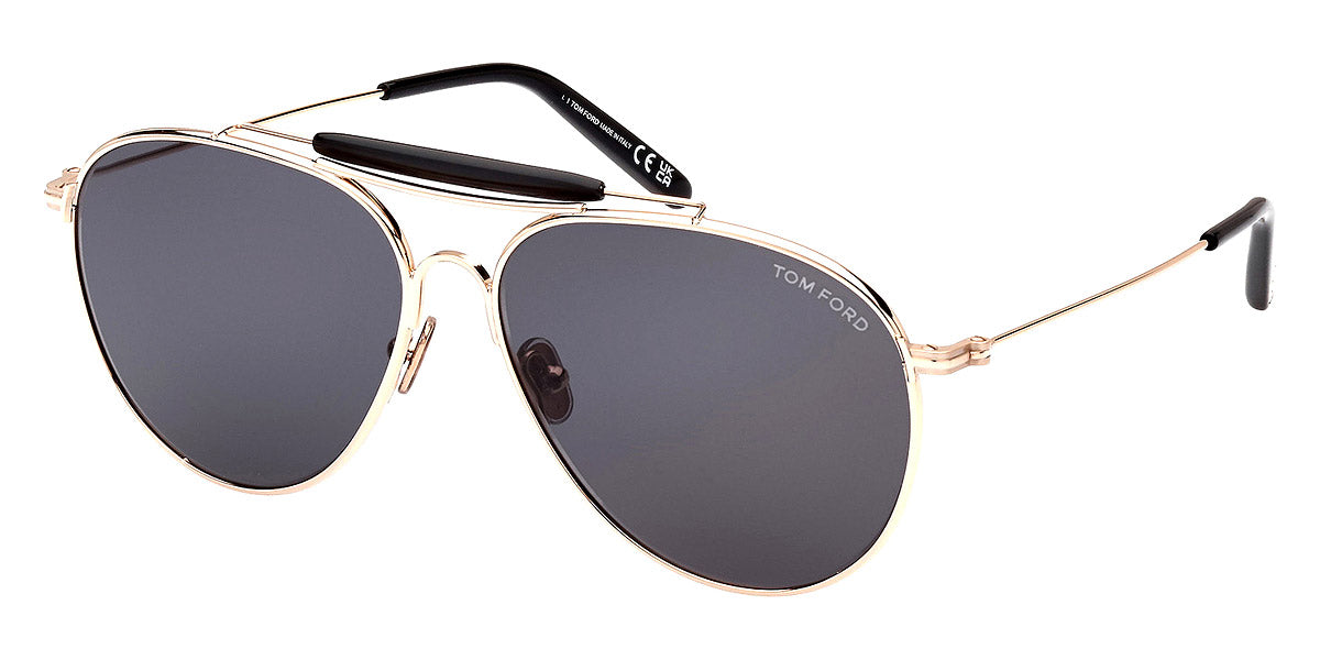 TOM FORD SUNGLASSES RAPHAEL - FT0995 02 28A 59 - Shiny Rose Gold/T Logo
