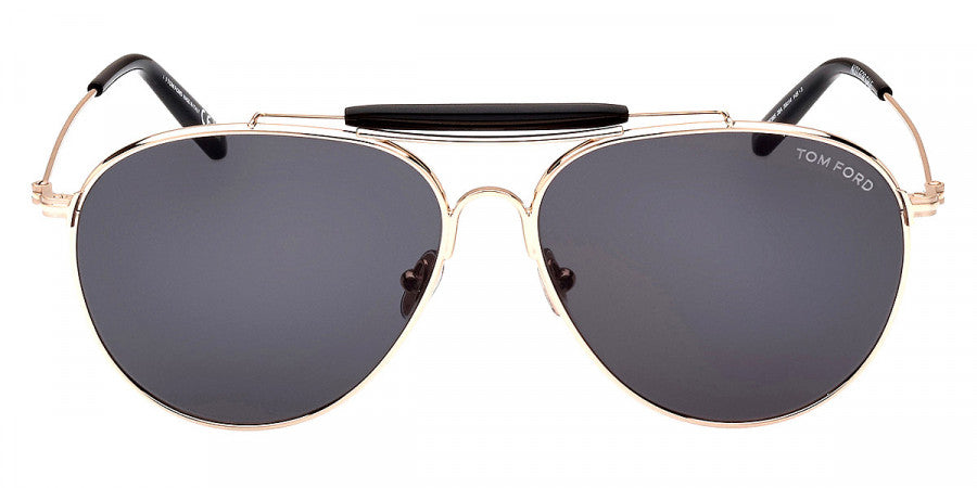 TOM FORD SUNGLASSES RAPHAEL - FT0995 02 28A 59 - Shiny Rose Gold/T Logo
