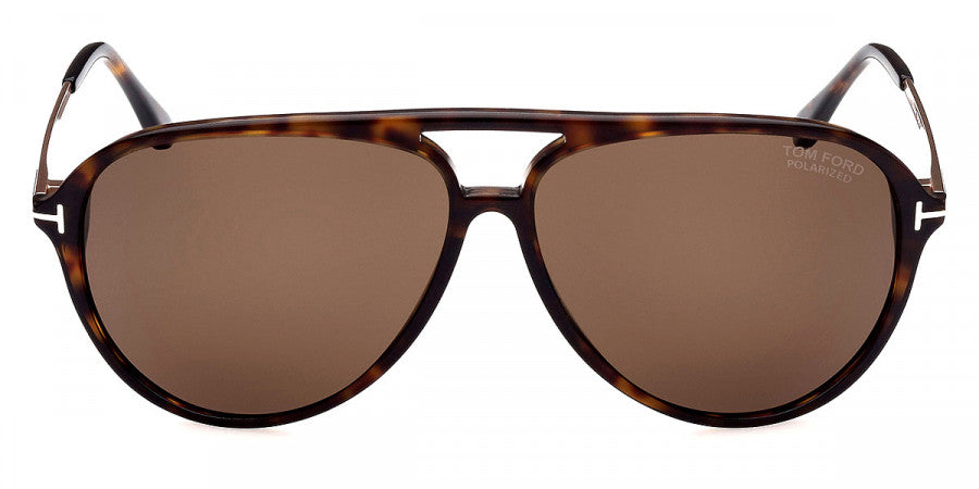 TOM FORD SUNGLASSES SAMSON - FT0909 52H 62 - Shiny Classic Dark Havana with Shiny Rose Gold