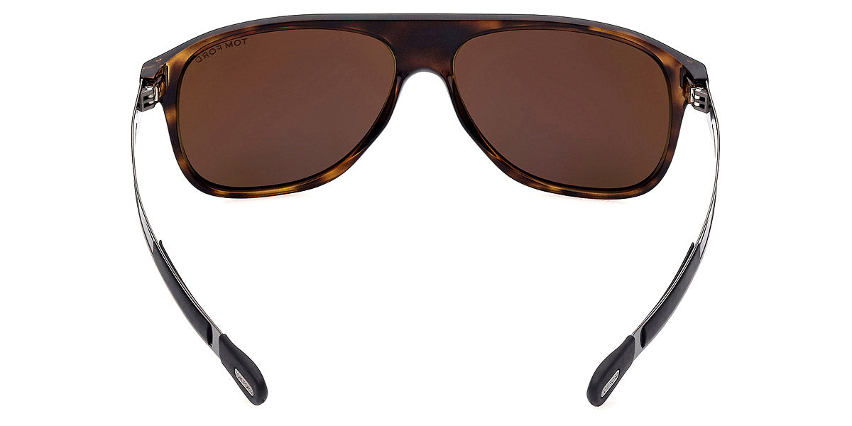 TOM FORD SUNGLASSES TODD - FT0880 52J 59 - Classic Dark Havana with Shiny Dark Ruthenium