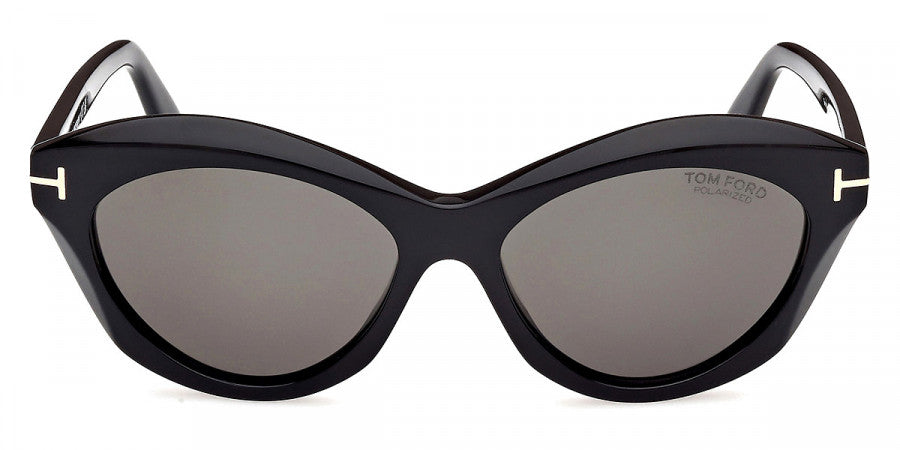 TOM FORD SUNGLASSES TONI - FT1111 01D 55 - Shiny Black