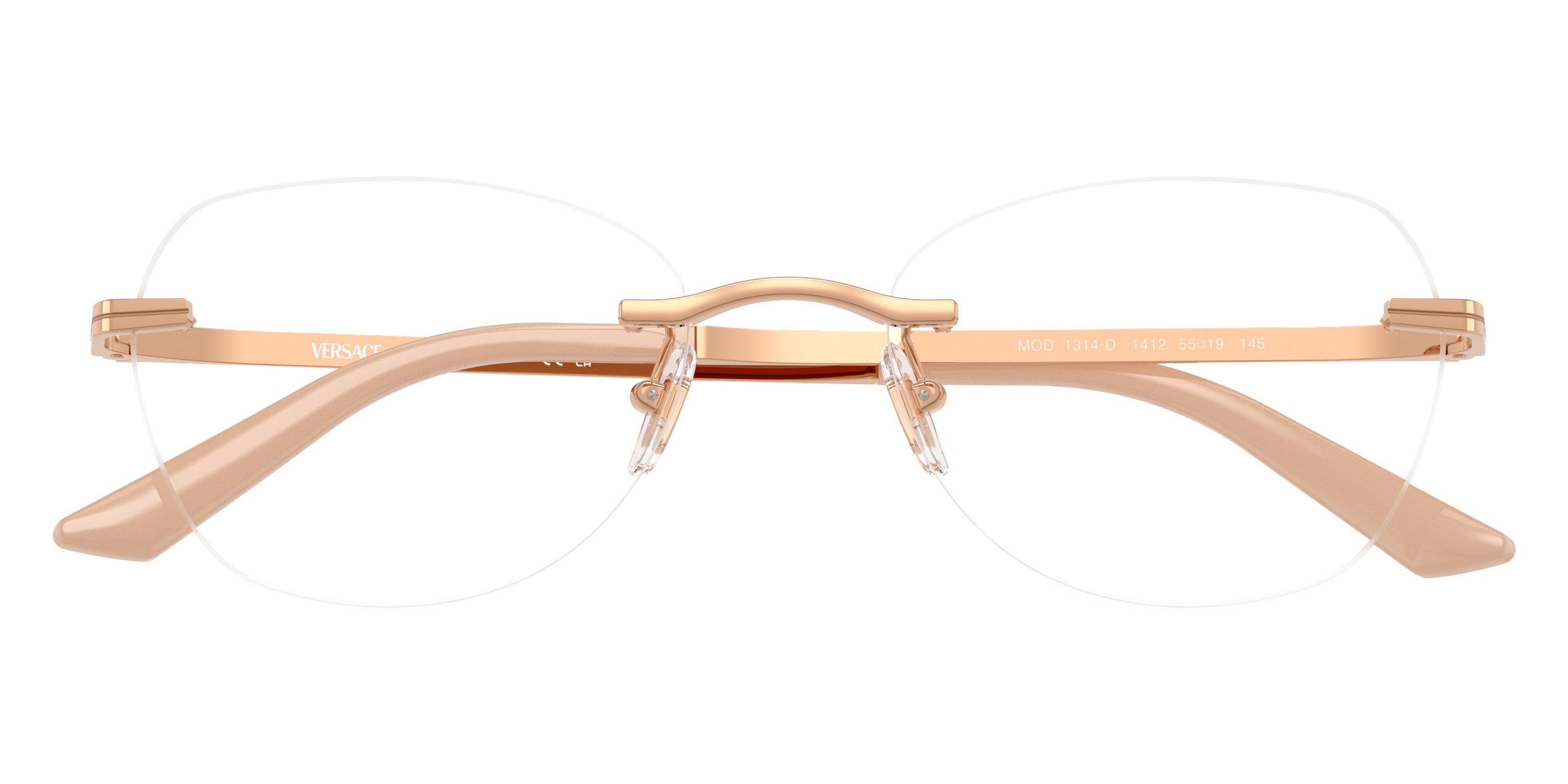 VERSACE EYEGLASSES - VE1314D 1412 55 - Rose Gold