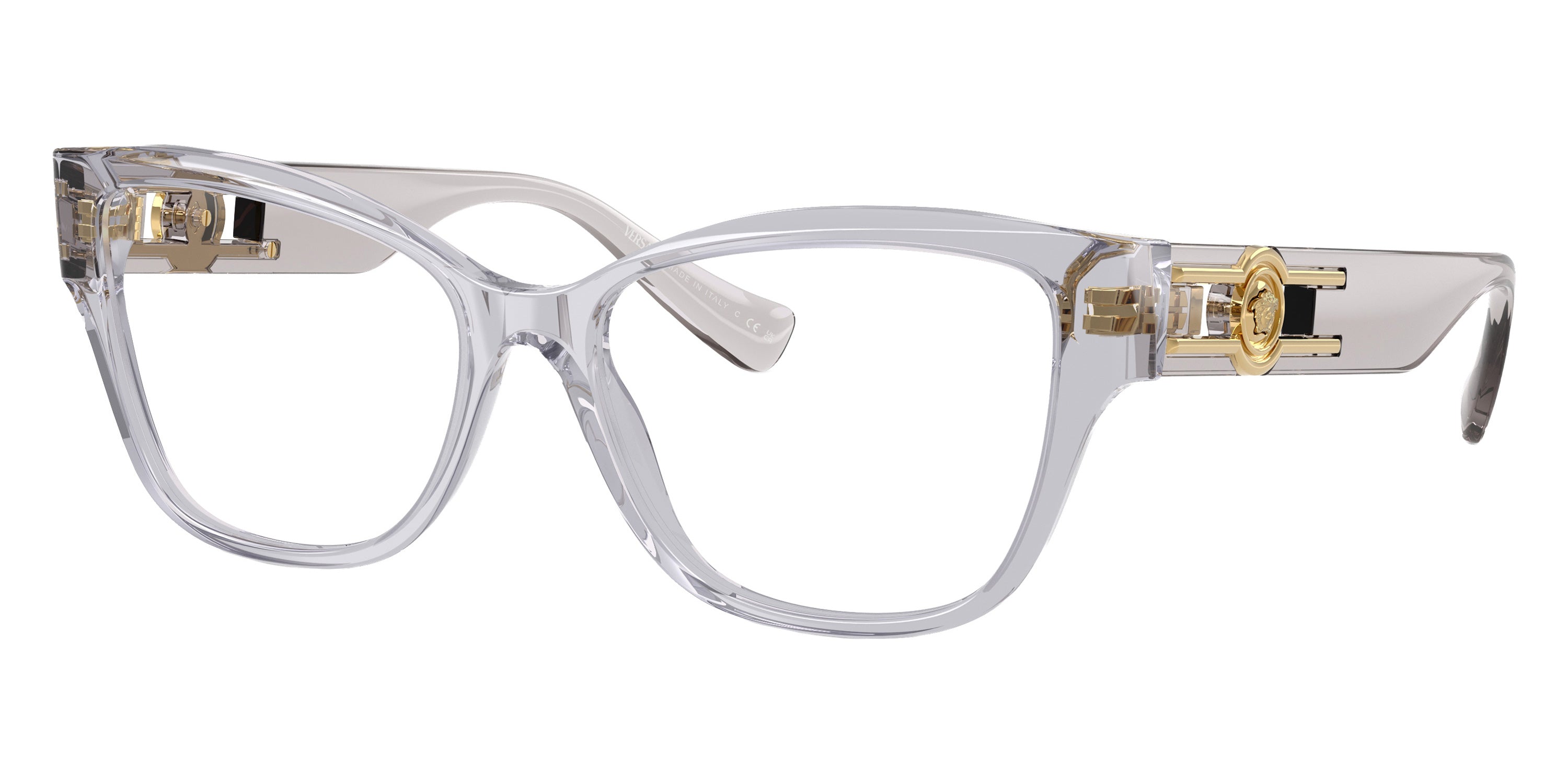 VERSACE EYEGLASSES - VE3347 5305 54 - Light Gray Transparent