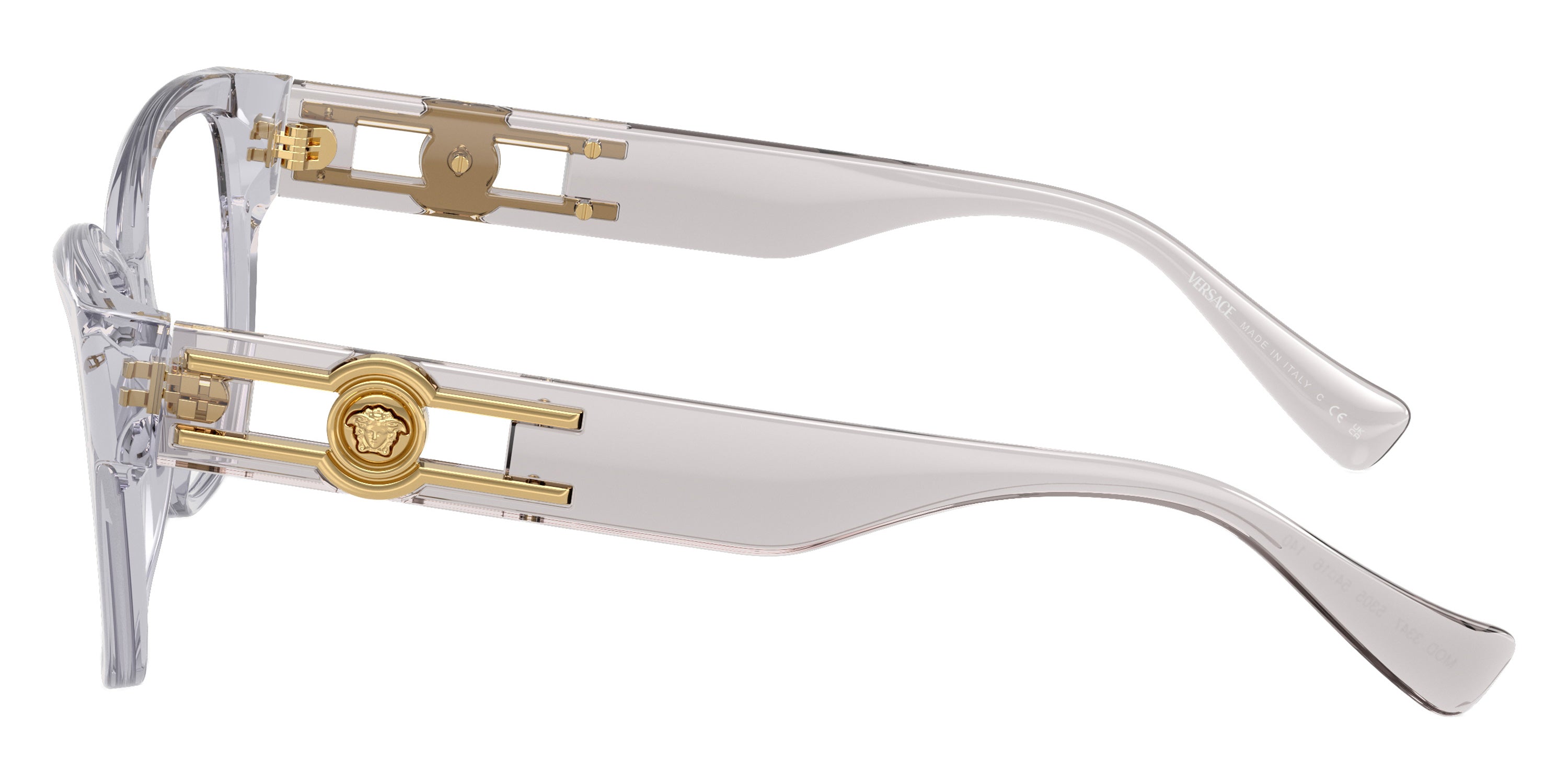 VERSACE EYEGLASSES - VE3347 5305 54 - Light Gray Transparent