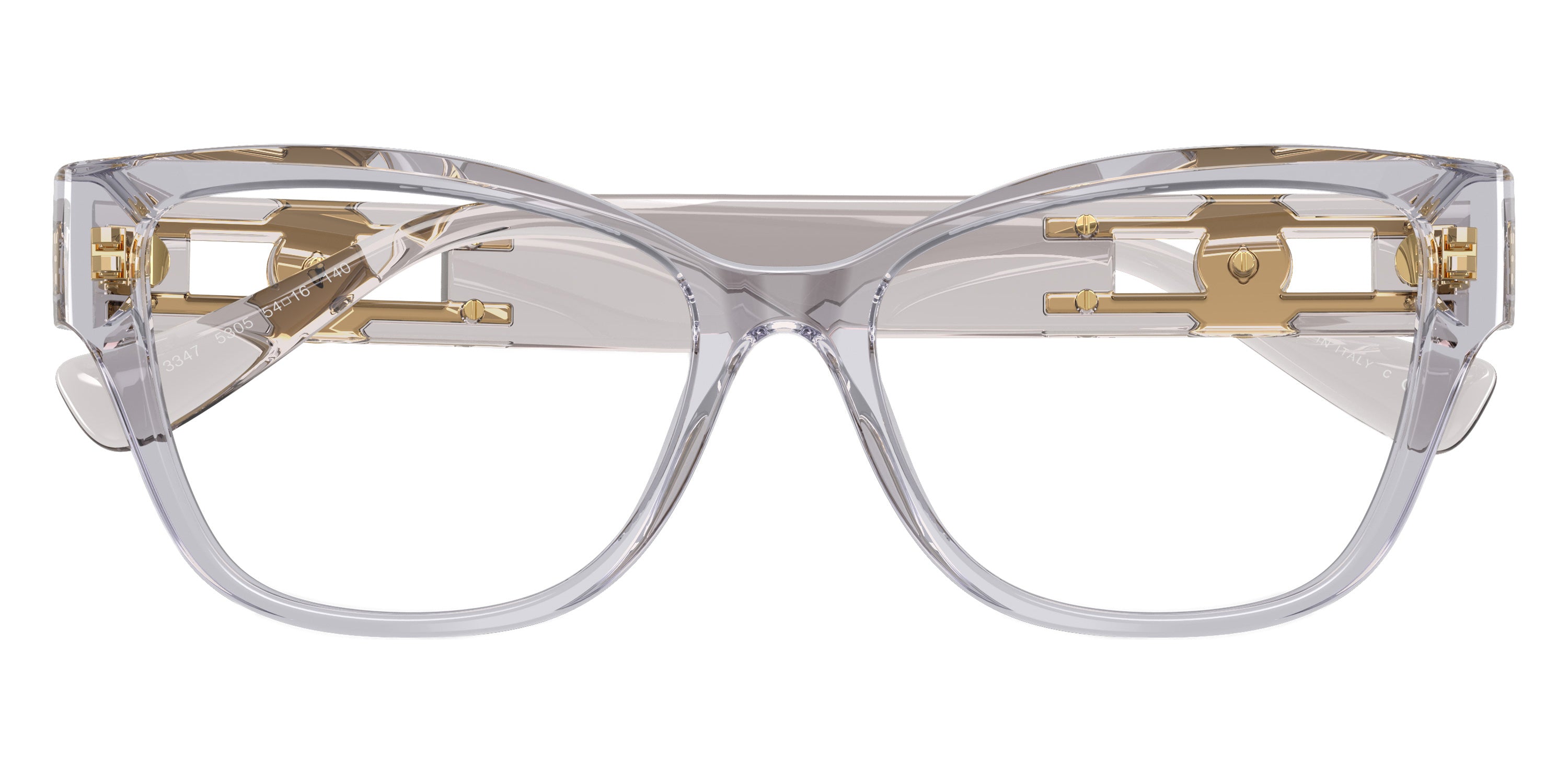 VERSACE EYEGLASSES - VE3347 5305 54 - Light Gray Transparent