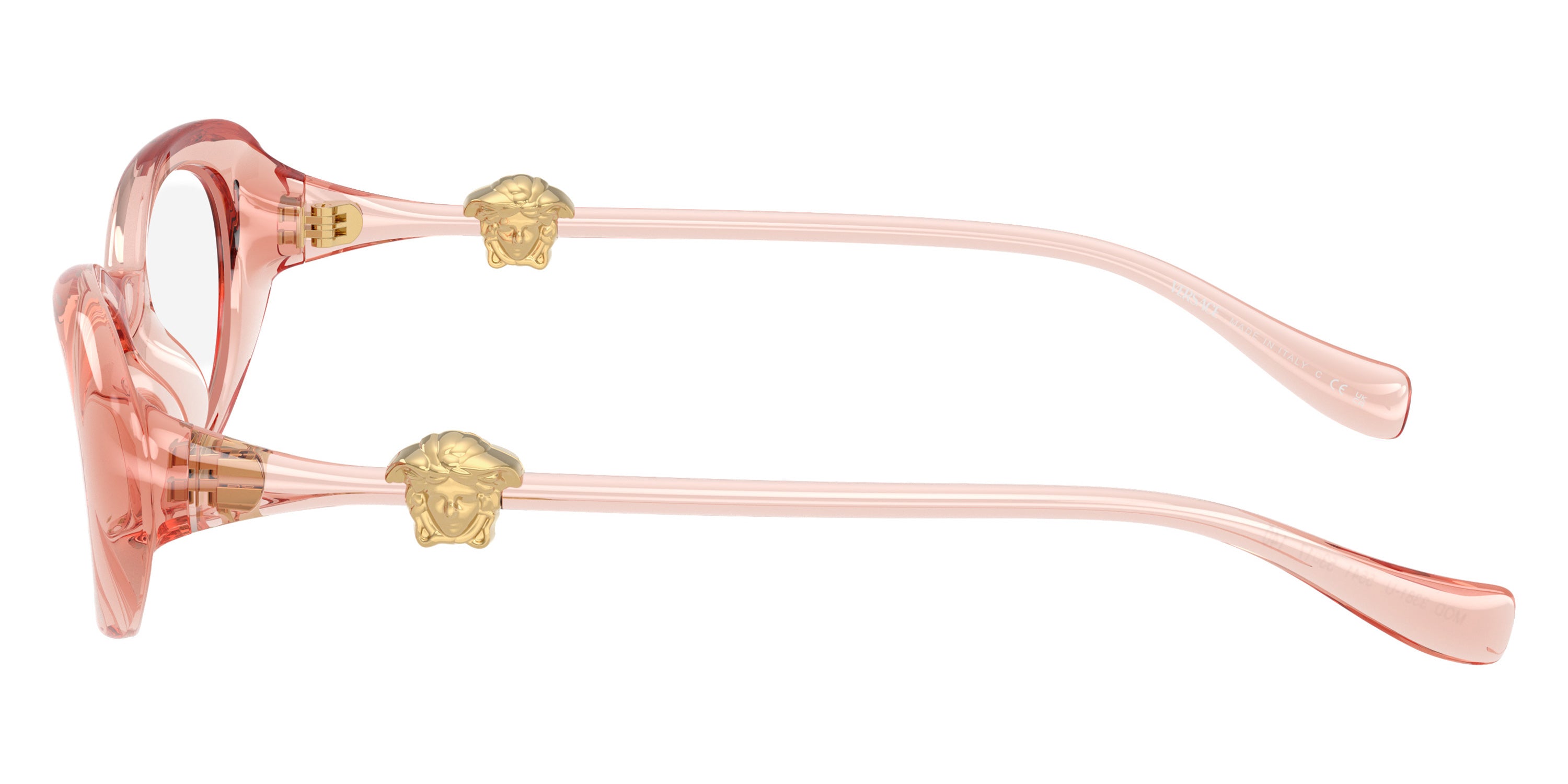 VERSACE EYEGLASSES - VE3381U 5541 52 - Transparent Rose
