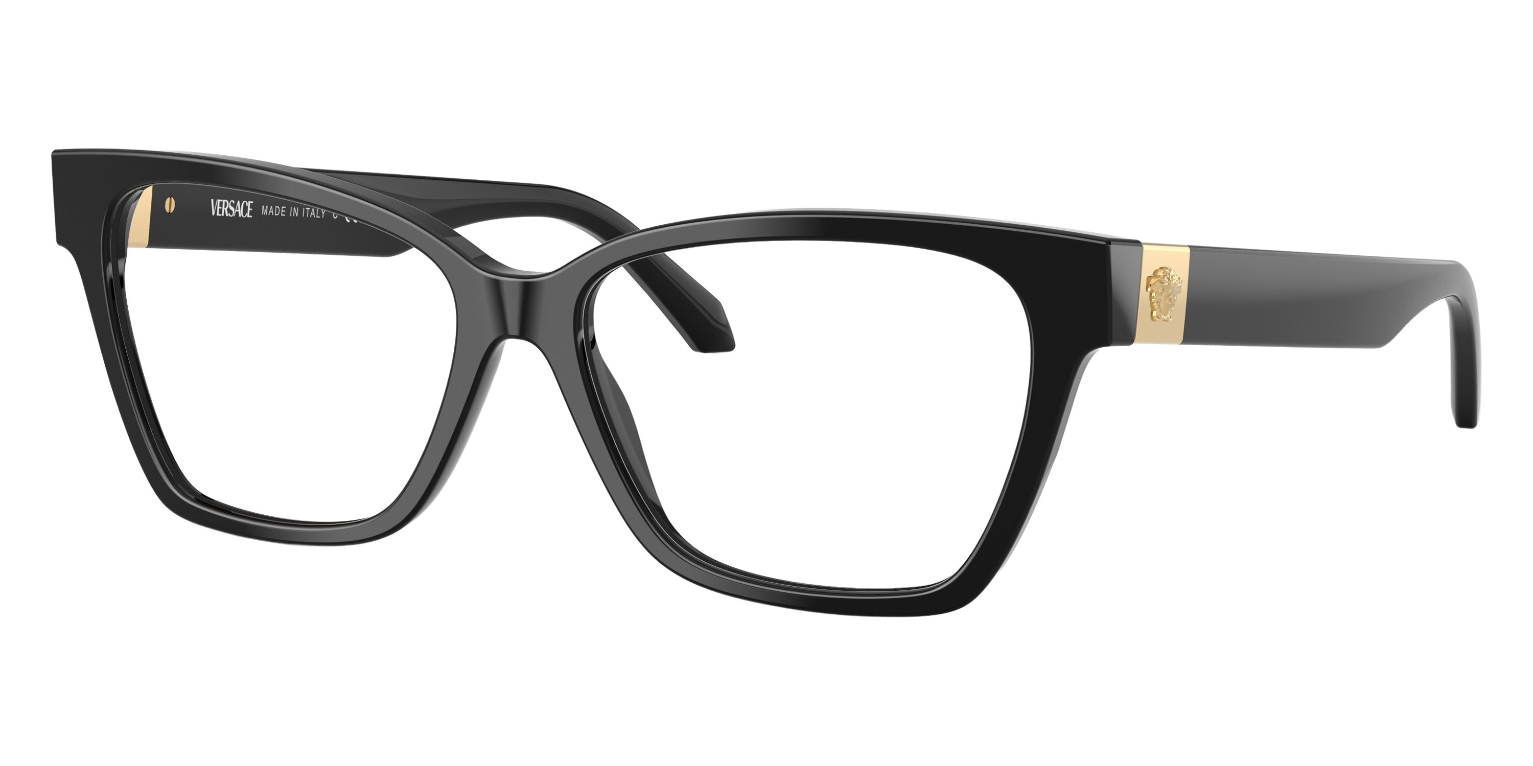 VERSACE EYEGLASSES - VE3382 GB1 55 - Black