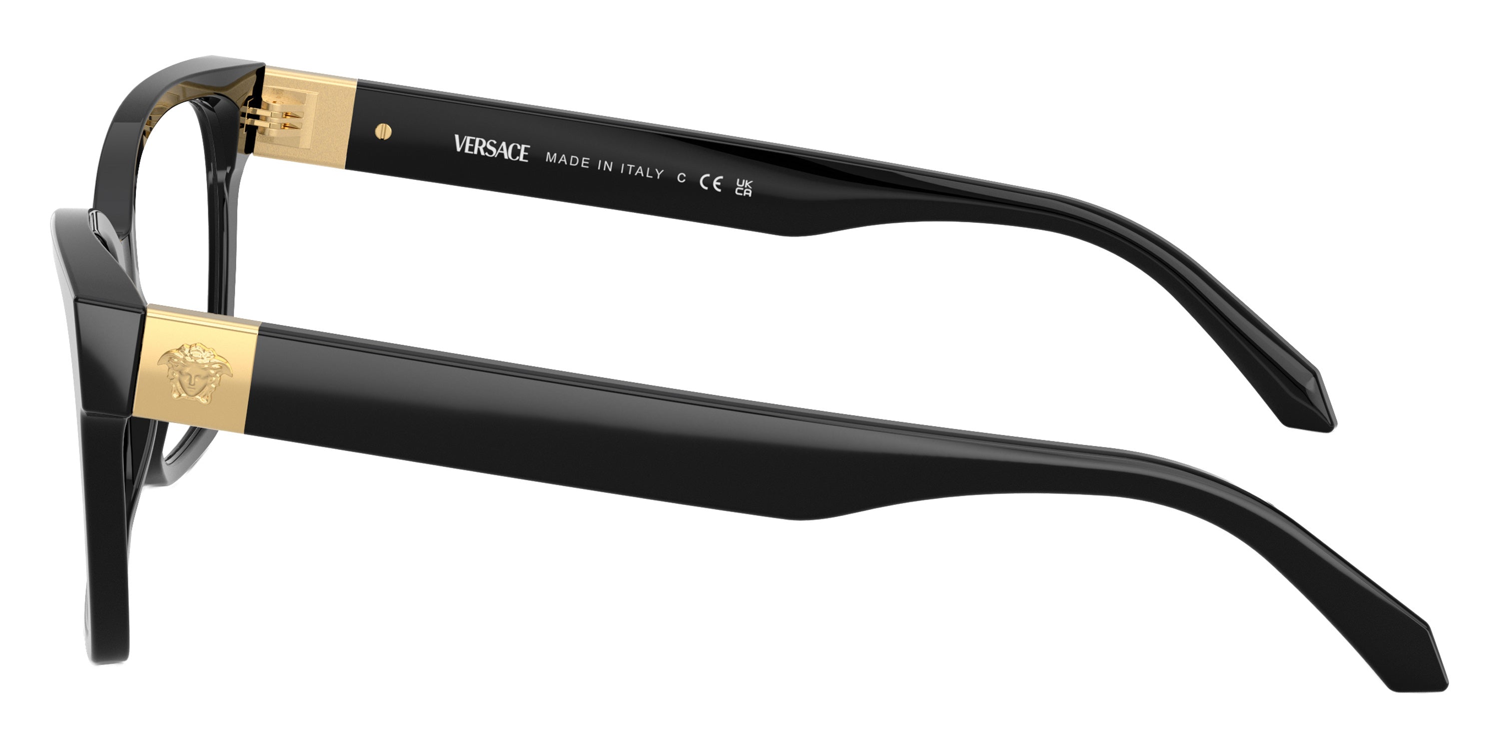 VERSACE EYEGLASSES - VE3382 GB1 55 - Black