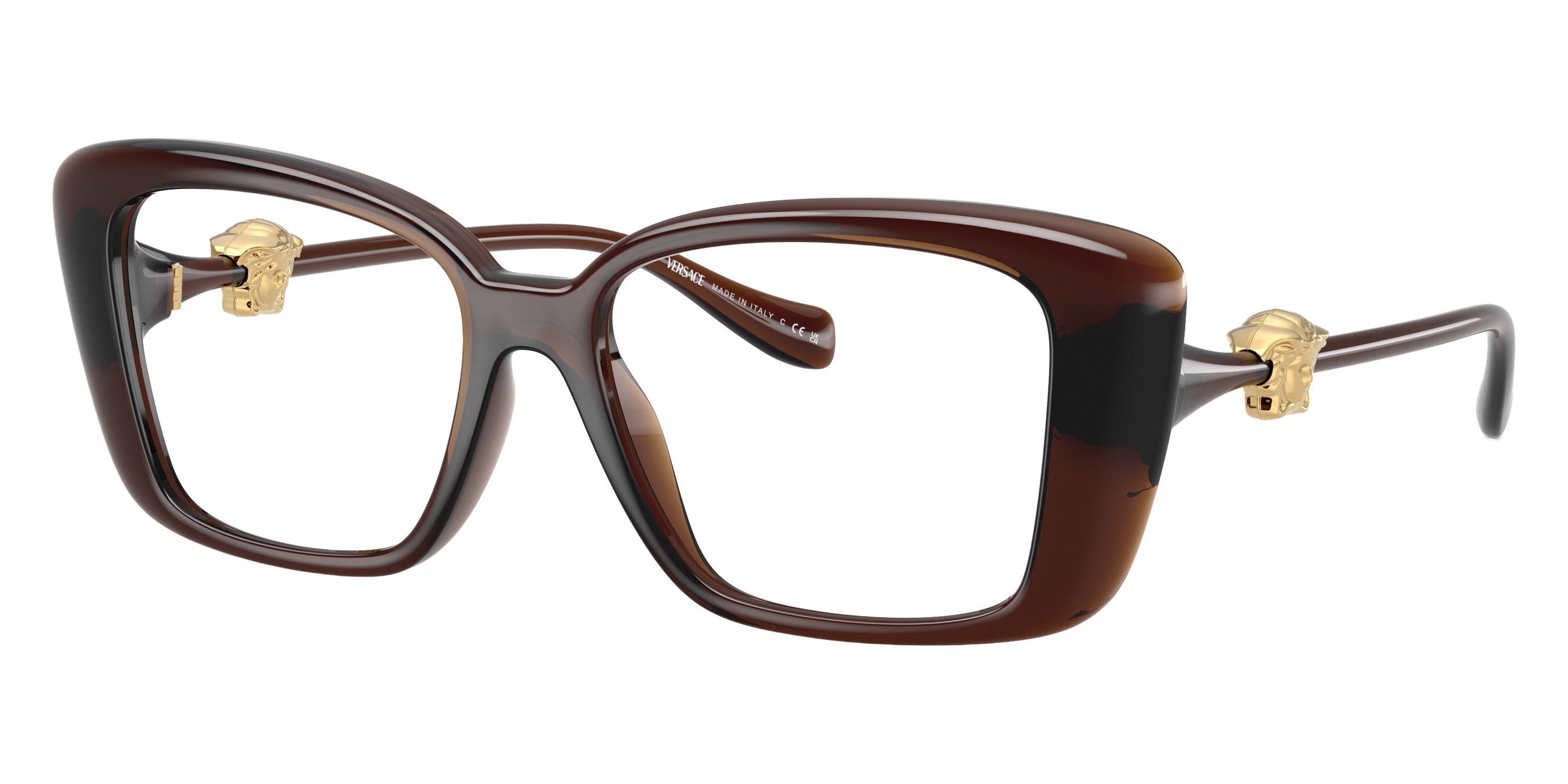 VERSACE EYEGLASSES - VE3385U 5547 51 - Transparent Brown