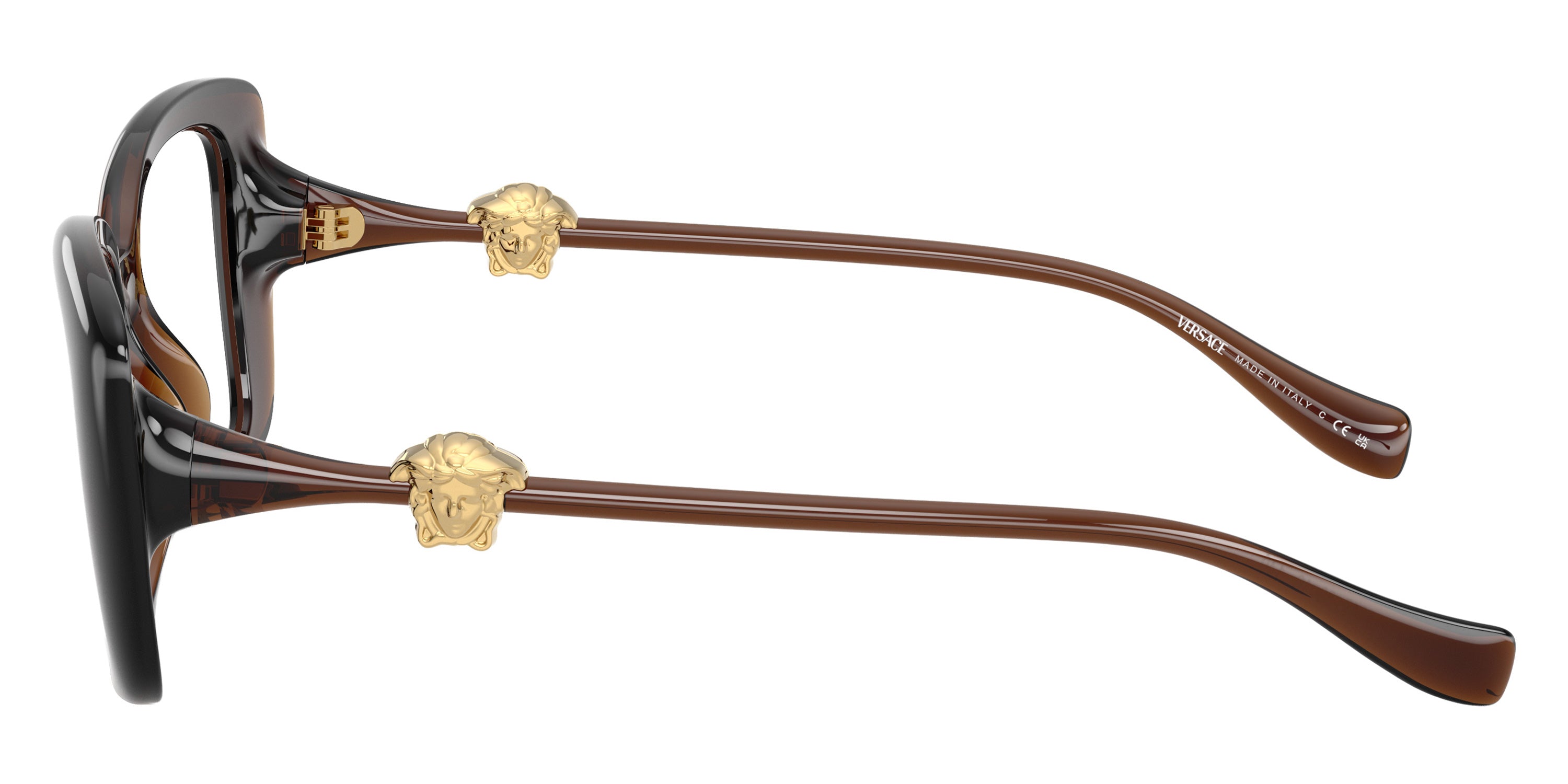 VERSACE EYEGLASSES - VE3385U 5547 51 - Transparent Brown