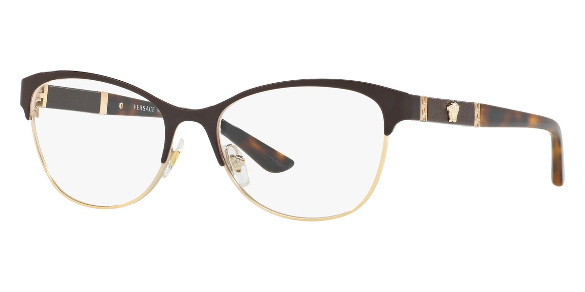 VERSACE EYEGLASSES - VE1233Q 1344 53 - Brown/Pale Gold
