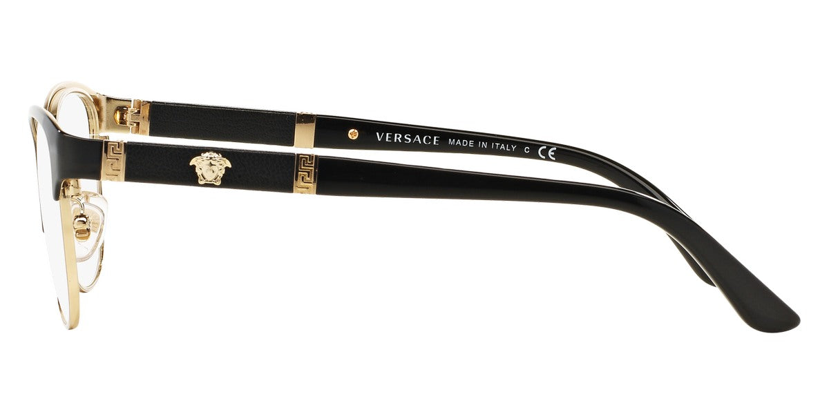 VERSACE EYEGLASSES - VE1233Q 1366 53 - Black/Pale Gold