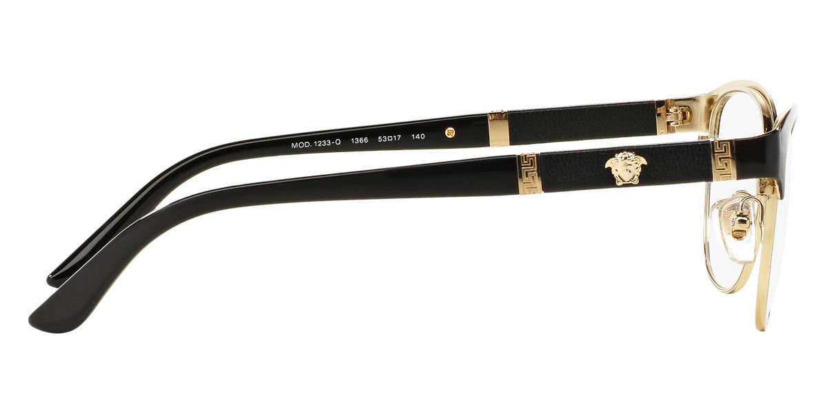 VERSACE EYEGLASSES - VE1233Q 1366 53 - Black/Pale Gold